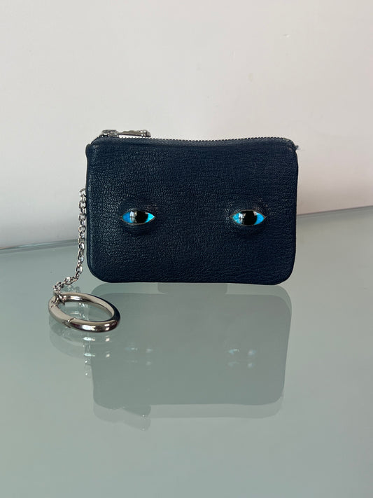 1/1 LEATHER MONSTER WALLET BLUE